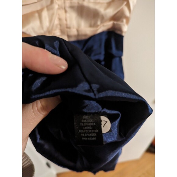 Express Color Block Sheath Dress Size 8 Pink Purple Chiffon Party Dress - Picture 4 of 5